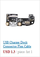 Usb зарядка Док-станция зарядное устройство Порт Разъем гибкий кабель для zte Blade V6/X7/D6