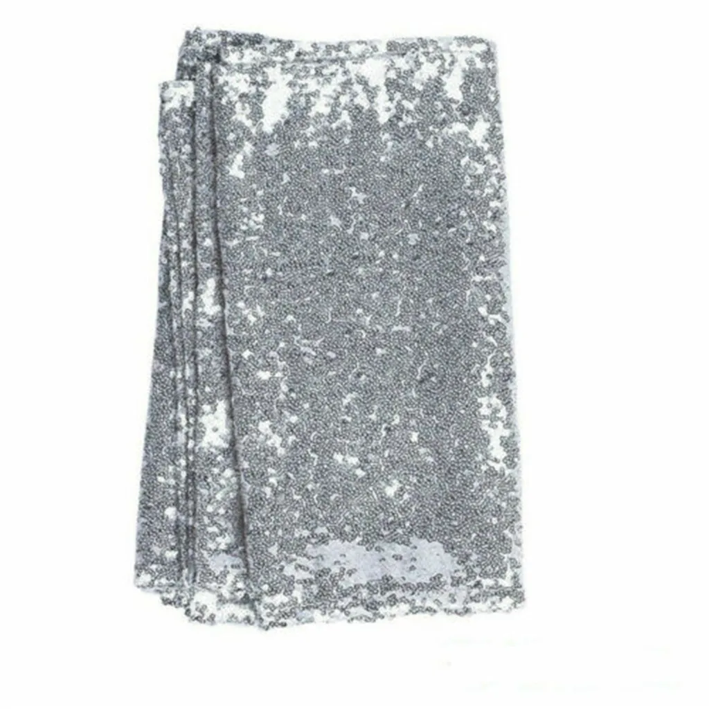  Glitter Silver Sequin Table Runner Cloth Sparkly Wedding Party Decor 30x275CM 2019 Hot Selling Supp