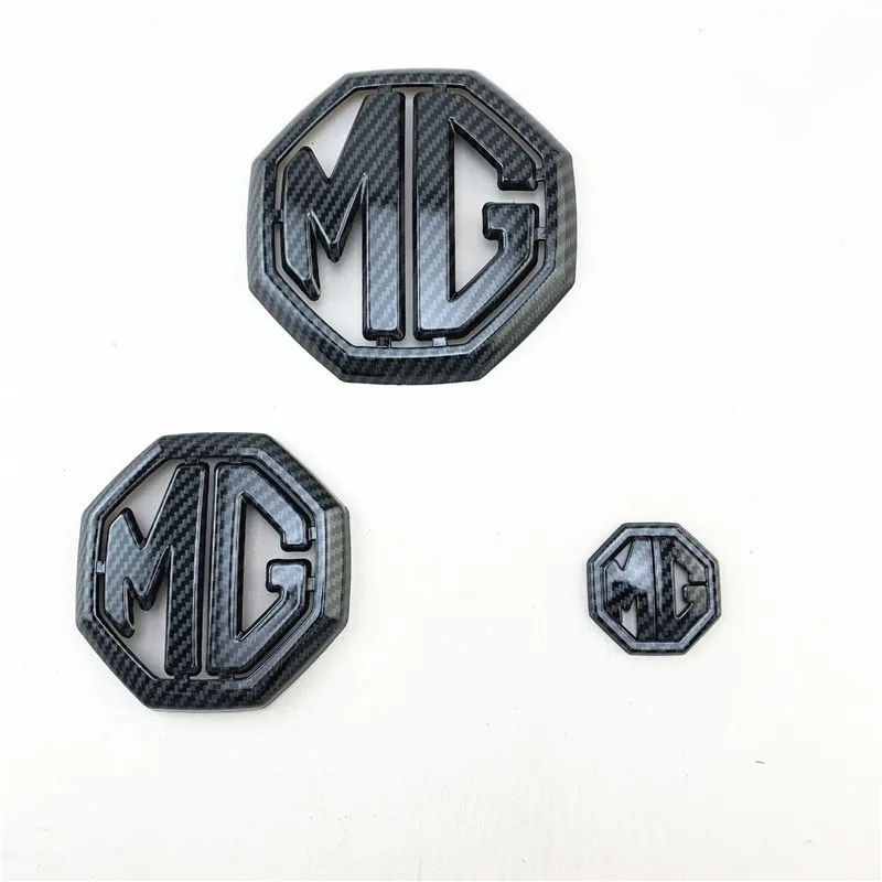 3pcs/set For MG 6 Car Sticker Grille Rear Trunk Emblem Steering Wheel Badge Decal For MG 6 Logo Car