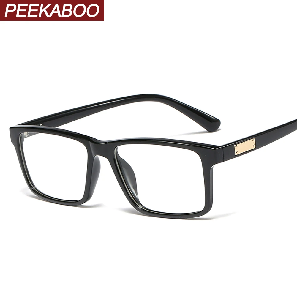 Peekaboo, квадратная оправа для очков, мужские прозрачные линзы tr90, очки по рецепту, мужская оправа, прямоугольная, черная, синяя