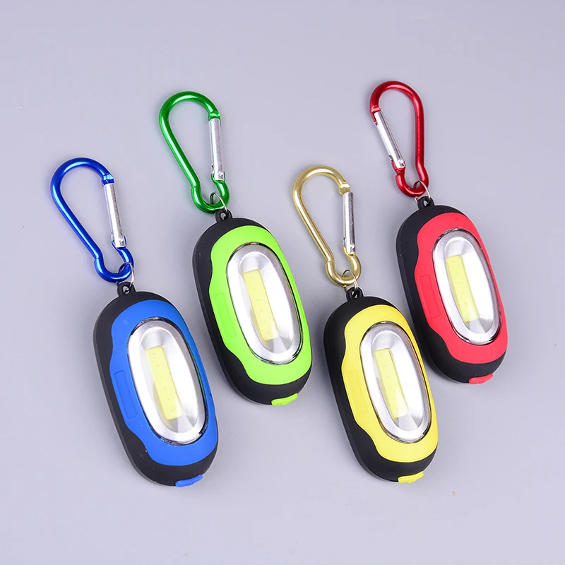 HELTC COB Lamp Key Chain Lead Flashlight Home Portable Mini Emergency Light Outdoor Lighting Button Wholesale