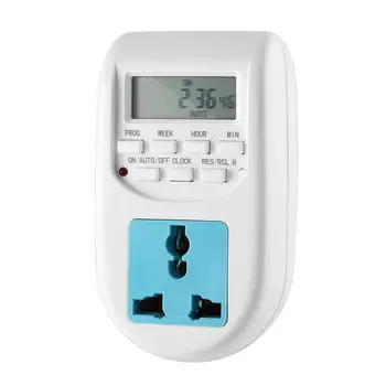 

Digital Timer Switch EU Socket Kitchen Home Timer Outlet Programmable Electronic Timer Socket Household Devices
