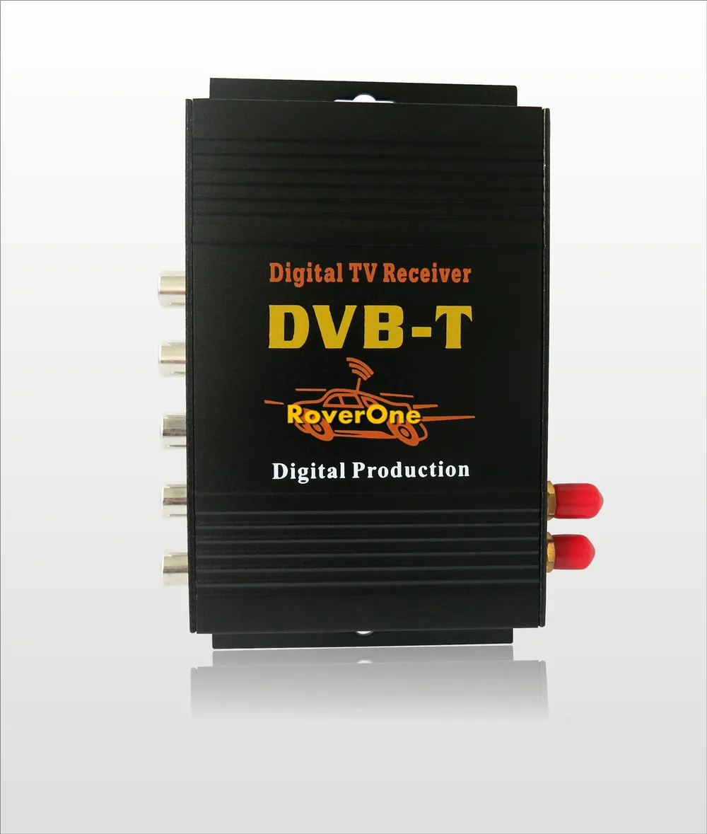2 тюнера внешняя Мобильная DVB-T MPEG-4 Авто DVBT MPEG4 цифровая ТВ-приставка с пультом дистанционного управления для автомобиля DVD gps плеер