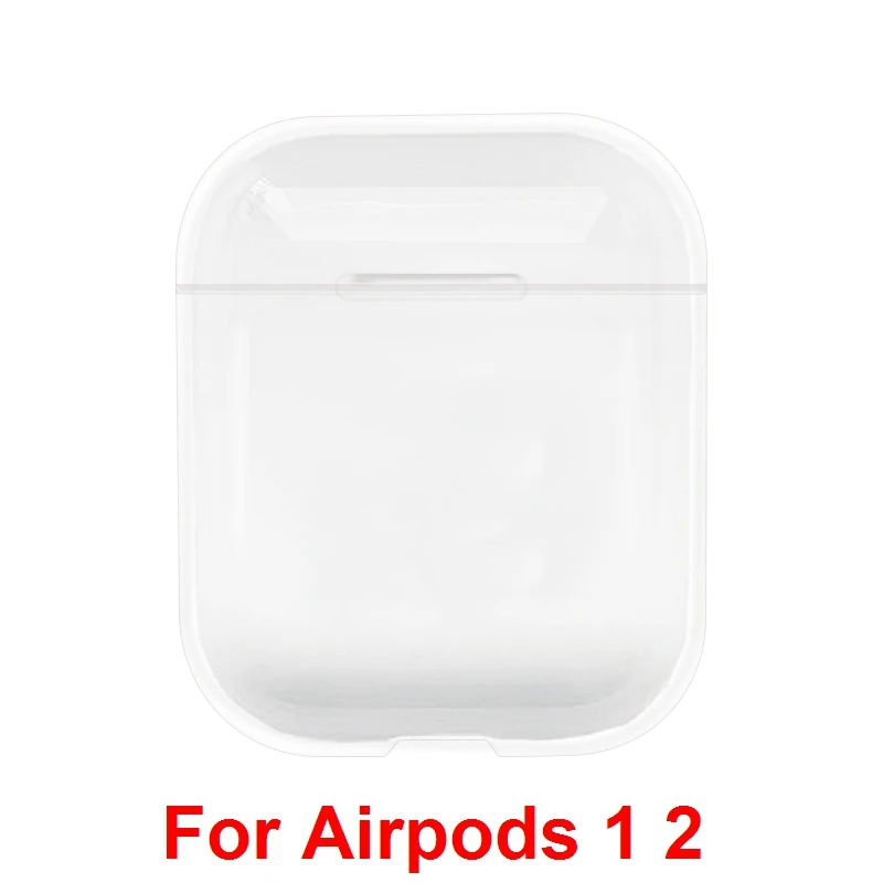For Airpods 12 Clear Прозрачные чехлы для наушников для Apple AirPods Pro, 3-е зарядное устройство, милый жесткий чехол из поликарбоната с кристаллами для Airpods 2nd 1, чехлы - Цвет: For Airpods 12 Clear