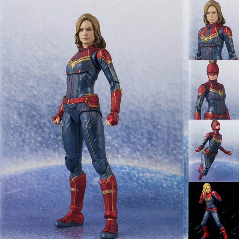 A in Retail Box Фильм Мстители 4 эндшпиль Marvel SHF танос Черная Вдова Тор Капитан Марвел Человек-муравей фигурка модель игрушки подарок - Цвет: A in Retail Box