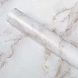 Wokhome Marble Self-Adhesive Wallpaper Vinyl Film Roll Wall Stickers Waterproof Peel and Stick For Kitchen Decorative Home Decor