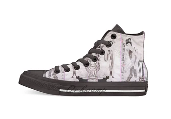 

Japanese Geisha Novelty Design Casual Canvas Shoes Custom shoes Drop Shipping