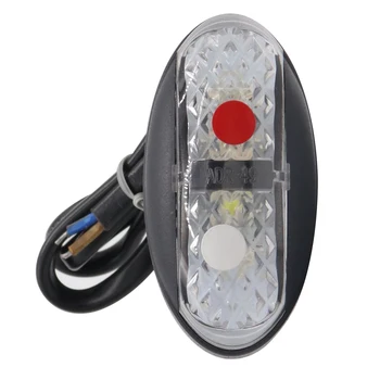 

10-30V LED light Caravan Trailer Truck Cargo Position Light Side Marker Lights Indicator Lamps (White and Red Light Color)