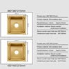 Gold Undermount Kitchen Sink Nanometer Gold 304 Stainless Steel Manual Kitchen Sink Single Bar Counter Kitchen Sink 6