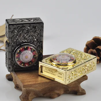 

Personality Roman Dial Fuel Kerosene Cigar Cigarette Lighter Carving Original Oil Lighter Vintage Metal Tobacco Pipe Lighter