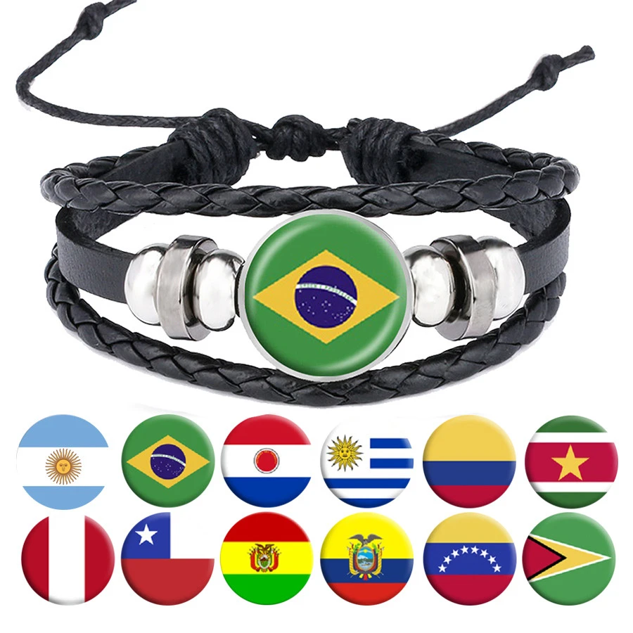 国旗ブレスレットアルゼンチンブラジルペルーチリボリビアコロンビアスリナムボリビアパラグアイレザーブレスレットジュエリー チャームブレスレット Aliexpress 国旗ブレスレットアルゼンチンブラジルペルーチリボリビアコロンビアスリナムボリビアパラグアイレザーブレスレットジュエリー チャームブレスレット Aliexpress