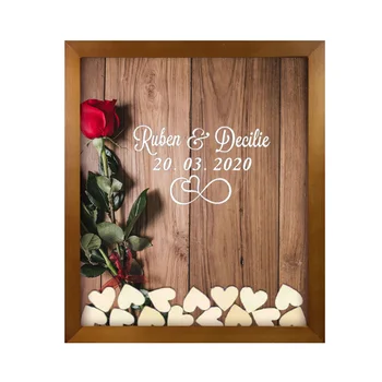 

Personalized Wedding Guest Book,Drop Top Wedding Guestbook, Memory Guest Book,Customized Guest Book Alternative