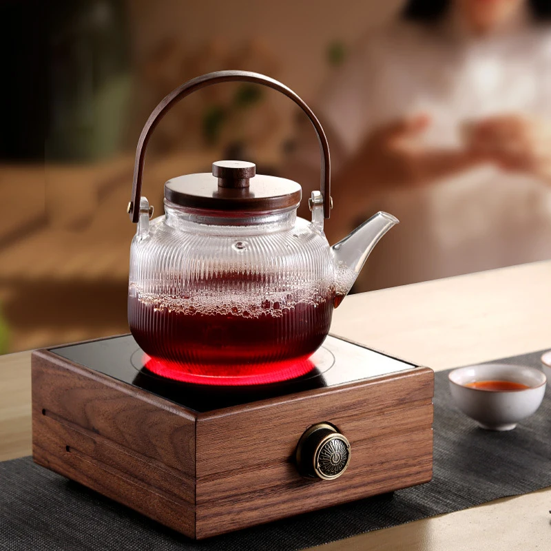 Electric Heater Stove Hot Cooker Plate Tea Maker Heating Furnace Water Heater Boiler Multicooker Wooden Electric Stove 220V