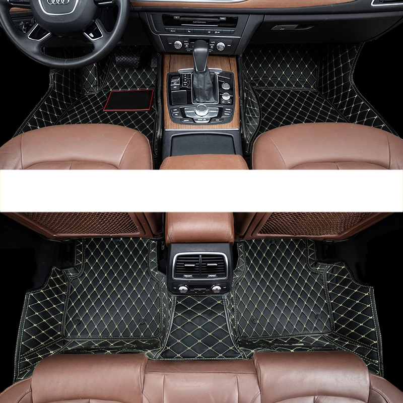 Lsrtw2017 кожаные автомобильные коврики для audi A7 2010 2011 2012 2013 ковры аксессуары