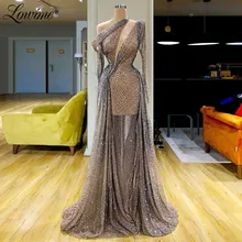 Robe De Soiree, вечернее платье русалки, Дубай, арабские вечерние платья, африканские платья с длинными рукавами, платья знаменитостей для выпускного вечера, vestido de festa