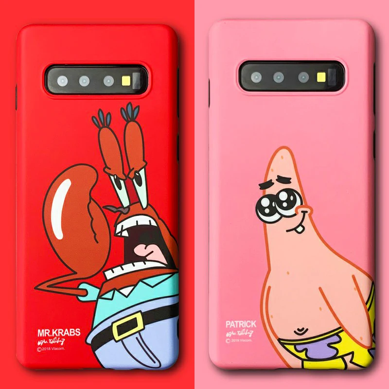 

Cartoon Cute Patrick Star Krabs Case For Samsung Galaxy S10 S10e S10 Plus Silicone Cover Matte Thin Soft TUP Glossy Phone Cases