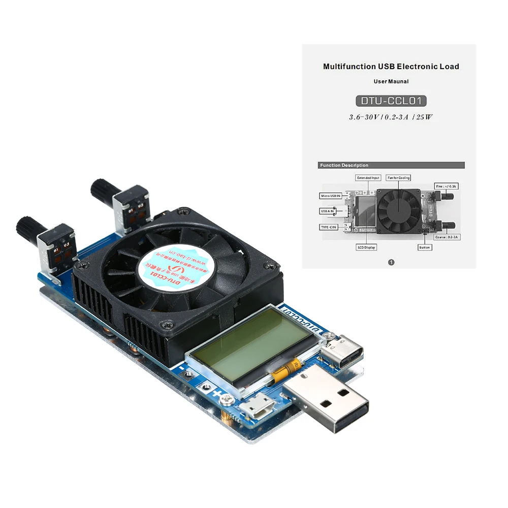 USB электронный тестер автомобильный 0.2A ~ 3A 35 Вт Многофункциональный модуль