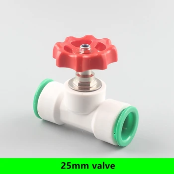 

25Mm Plum Handle PPR Plastic Ball Valve Connect Outer Diameter 25Mm(DN20) PVC/PPR/PE Pipe Garden Water Switch Free Welding&Glue