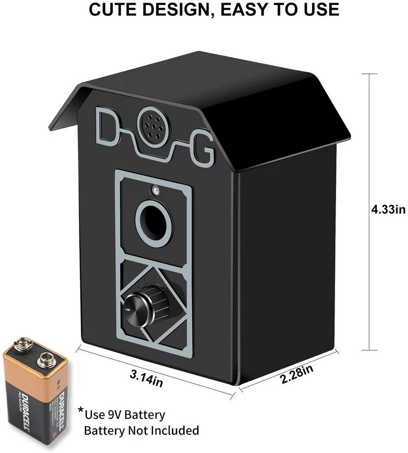 Dog Bark Deterrent Dog Repeller Dog Bark Control 50 FT Range Stop Barking Device Ultrasonic Anti-Bark Device Safe For All Dogs Indoor & Outdoor Use Dog Trai
