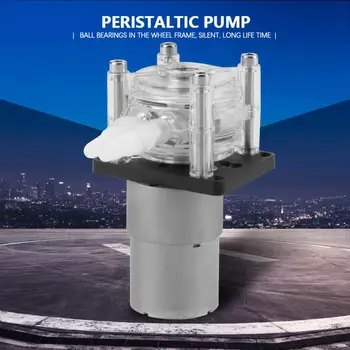 

12V DC DIY 0-400ml/min Peristaltic Liquid Pump High Flowing Dosing Pump Peristaltic pump for Aquarium Lab Analytical Water