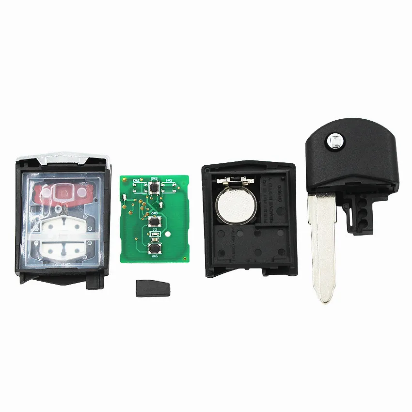 3 Buton складной дистанционный ключ для Mazda M2 M3 M5 CX-7 CX-9 FSK 315 МГц 4D63 80 бит чип FCC ID: BGBX1T478SKE125-01