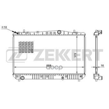 

Radiator OHL. DV. Chevrolet Rezzo 05-zekkert art. mk-1418