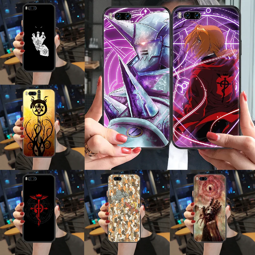 Аниме Стальной алхимик чехол для телефона Xiaomi Mi Max Note 3 A2 A3 8 9 9T 10 Lite Pro Ultra black pretty funda