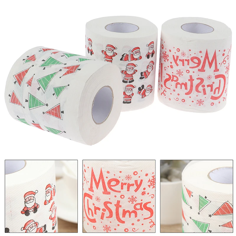 3 стиля ткани мультфильм туалет орнамент рулон бумаги домашний декор для кухни Рождество фестиваль вечерние гостиная печати принадлежности для ванной