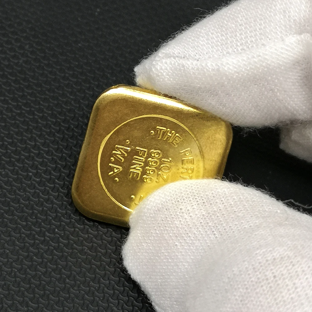 10Z 9999 FINE The Perth Mint Bullion латунные позолоченные копии монет медаль Австралия