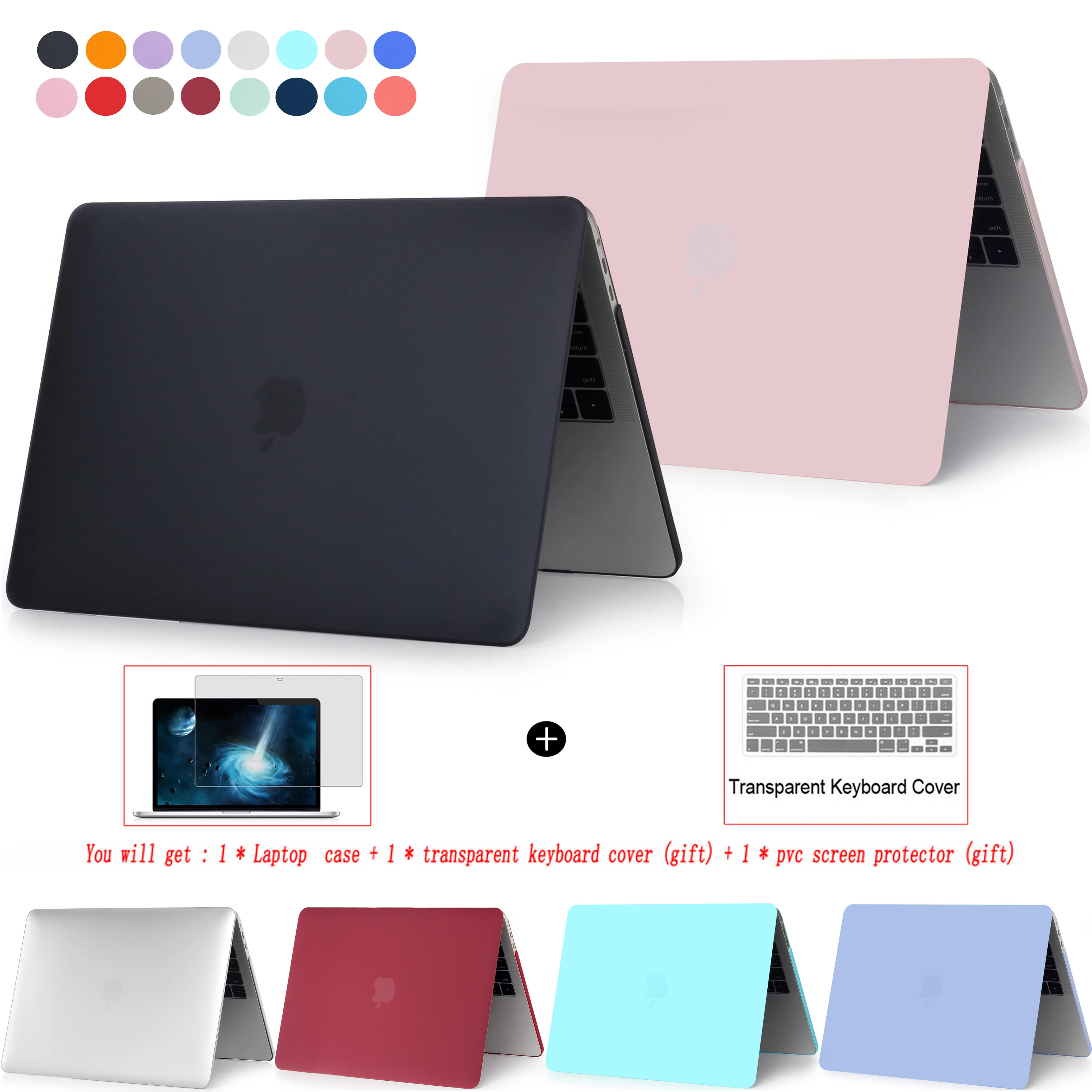 Новый чехол для ноутбука Apple MacBook Air Pro Retina 11 12 13 15 16 4 3 дюйма с сенсорной панелью