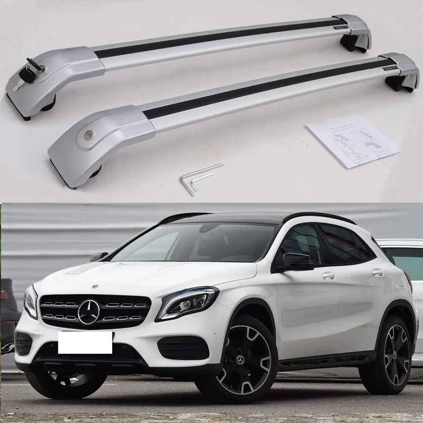 New Silver for Mercedes benz GLA250 GLA200 Baggage luggage roof rack roof rail cross bar