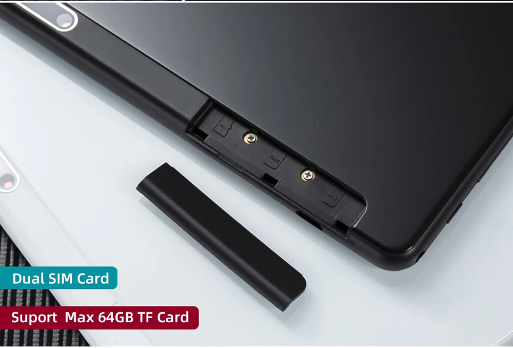 Дизайн 10,1 дюймов android 8,0 планшетный ПК 6 ГБ и 64 Гб Две sim-карты 1280*800 HD большой экран Двойная камера 8 ядер планшеты