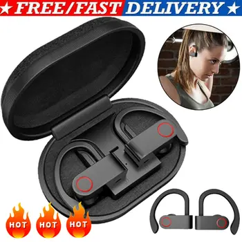 

TWS Bluetooth 5.0 Wireless Earhook HiFi Earbud Sports Earphone Stereo Hot Portable Mini Earphones