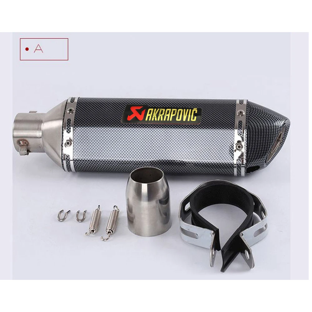 Akrapovic выхлопной мотоцикл модифицированный глушитель труба гоночная Яма Для KAWASAKI zx9r z900rs ninja 300 ninja 250r z900 хвост аккуратный - Цвет: A
