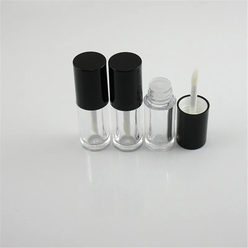 2.5ml Empty Clear Lip Gloss Tube Plastic Lips Balm Bottle Brush Container Beauty Tool Mini Refillable Bottles Lipgloss Tubes