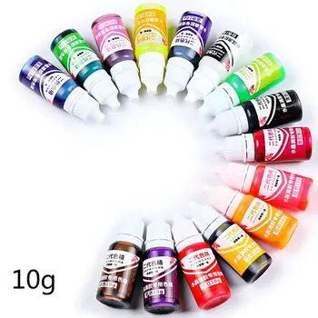 

15 Pcs/set 10g DIY Handmade Jewelry Crafts Making Coloring Pigment UV Crystal Glue Gel Oily Solid Color Resin Dye pigment powder