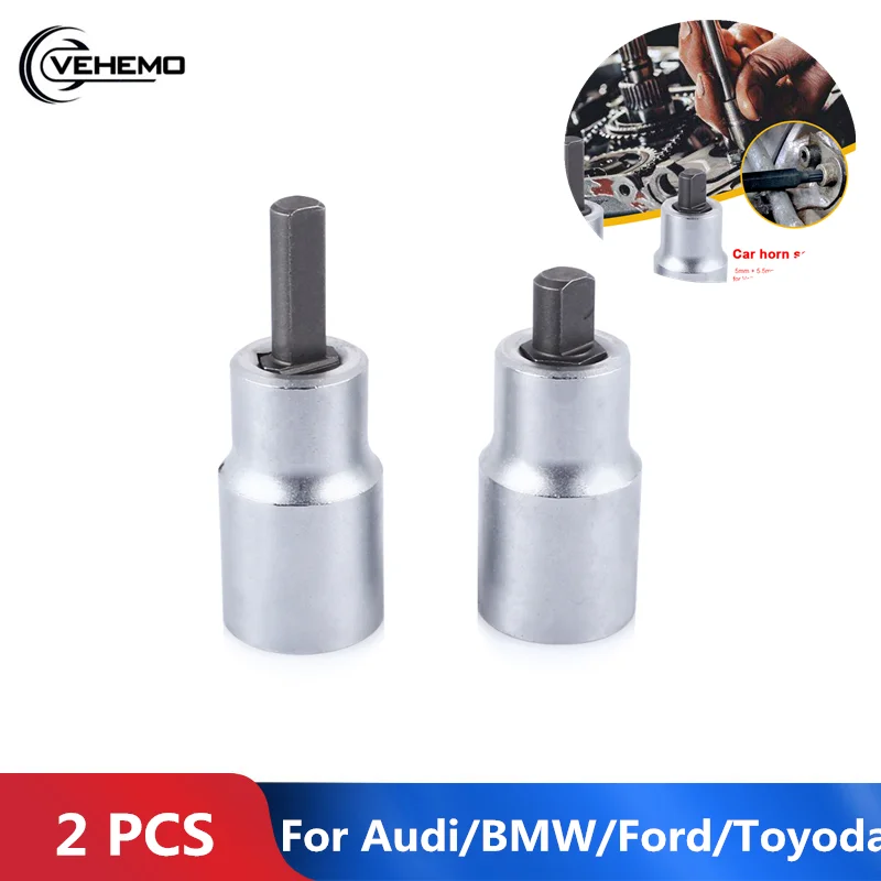 

VEHEMO 2PCS Strut Nut Tool Set Spreader Tool Sleeve Splitter Strut Nut Tool for Shock Absorbers for BMW Citroen Audi Ford Toyota