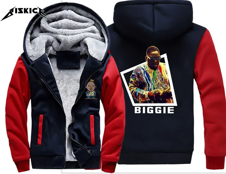 Biggie граф деньги Тупак хип-хоп Музыка рэп концертный мужской wo мужское теплое толстое пальто куртка зимняя теплая бархатная Толстовка Топ толстовки