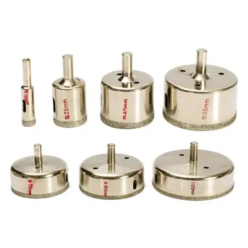 

7pcs/set Diamond Coated Hole Saw Tile Ceramic Glass Marble Granite Core Drill K4UA