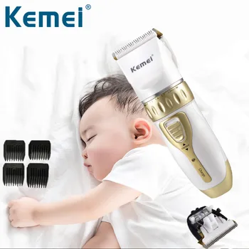 

Kemei Hair Clipper Ceramic Blade Cutter 4 Limited Comb Rechargeable Electric Beard Trimmer for Men Cordless Hair Cutting Machine