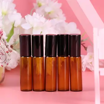 

10Pcs Glass Roll On Bottle Sample Test Roller Vials With Stainless Steel BallSubpackaging Essential Oils Bottles Rolling-Ball
