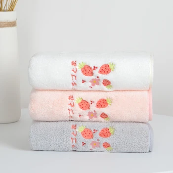 

34*76cm Super Absorbent Microfiber Face Towel Quick-dry Hair Towel Child Adults Coral Velvet Towel Bathroom Shower Washcloth 1Pc
