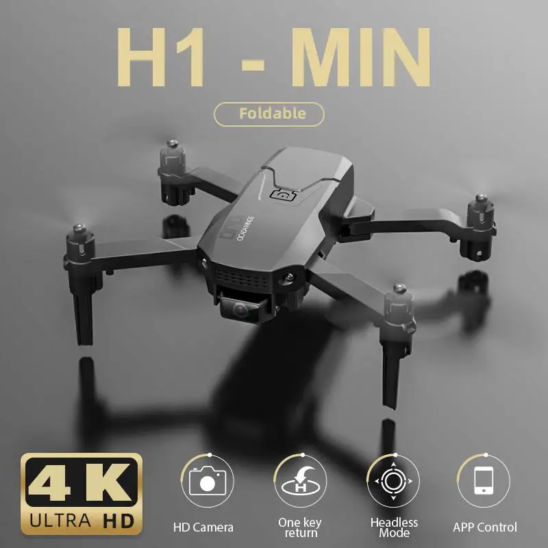 New H1 Mini Drone 4K HD Professional Camera WiFi FPV Visual Transmission Air Pressure Height Maintain Foldable RC Quadcopter | Игрушки и