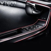 Vtear стайлинга автомобилей литье триммер газа декоративная нить интерьер для хендай крета hyundai creta ix25 ix35 Toyota C-HR ЧР RAV4 аксессуары,автотовары