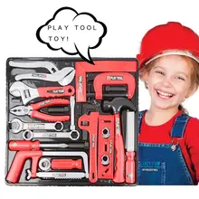20 шт./компл. Детские ролевые игры Набор инструментов развивающие игрушки Моделирование Инструменты для ремонта игрушки молоток увидел строительные блоки для подарков
