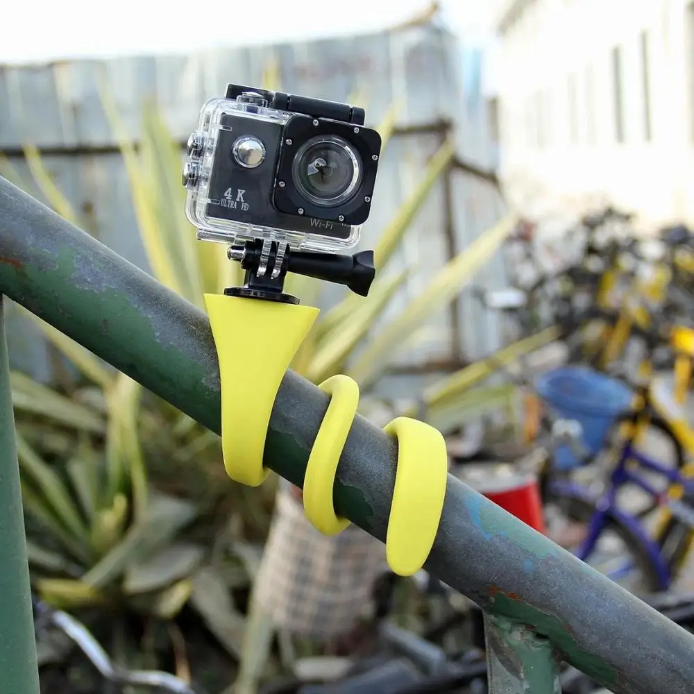 Мини камера с креплением на штатив Banana Pod для Gopro Xiao Mi Yi SJ4000 Экшн iphone7 6s