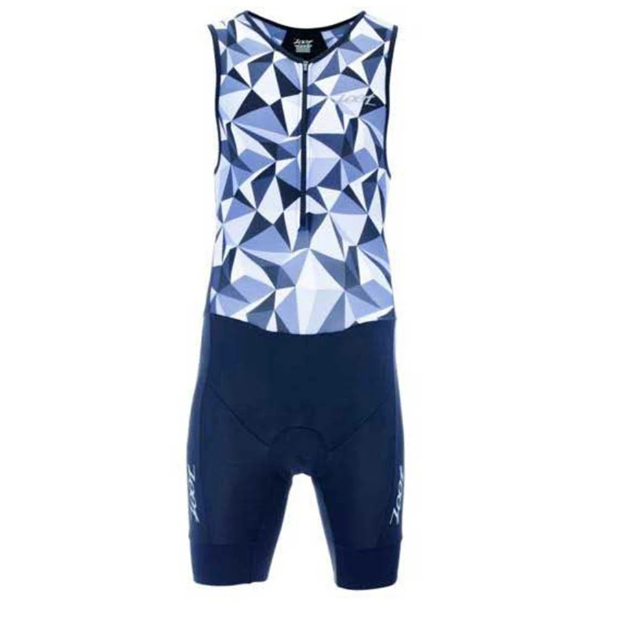 Zoot, мужской облегающий костюм для велоспорта, Триатлон pianka, без рукавов, Джерси для велоспорта, ciclismo, одежда для плавания, бега, одежда для велоспорта, боди - Цвет: Синий