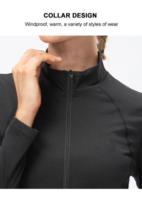 Joligiao Veste De Sport Femme Manche Longue Veste De Yoga Respirante