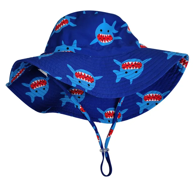 Bob bébé garçon bleu marine motif requin avec ficelle 5