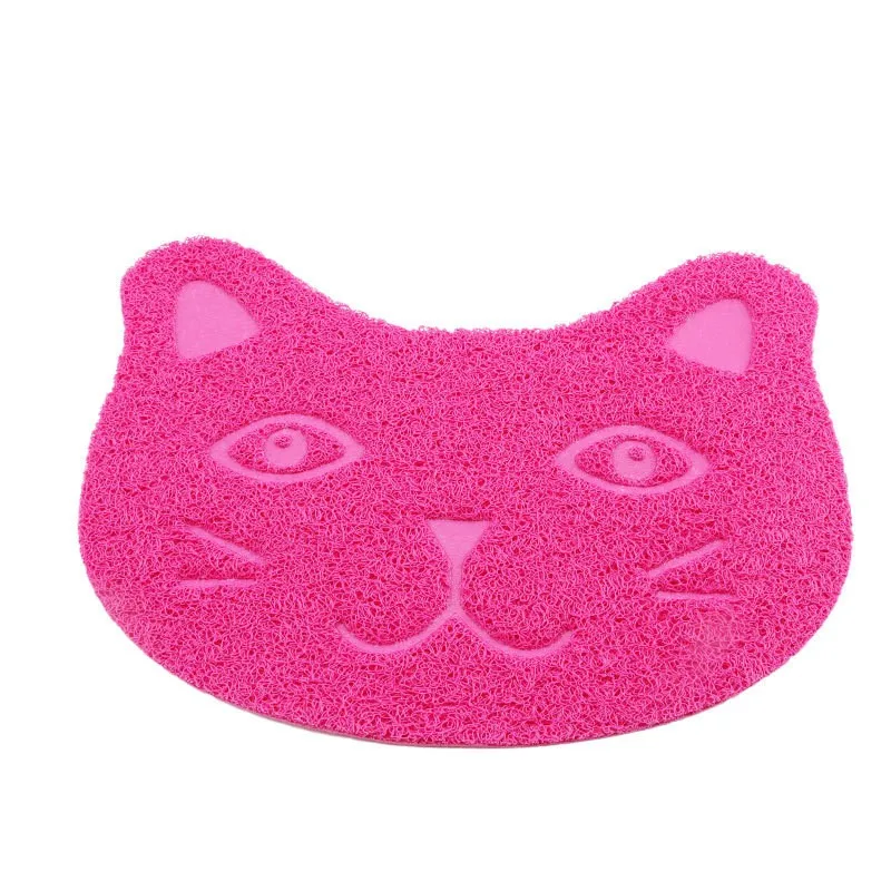 Высокое качество кошачий коврик для кошачьего туалета устойчив к царапинам легкая чистка спальный коврик для домашних животных коврик для туалета - Цвет: rose red